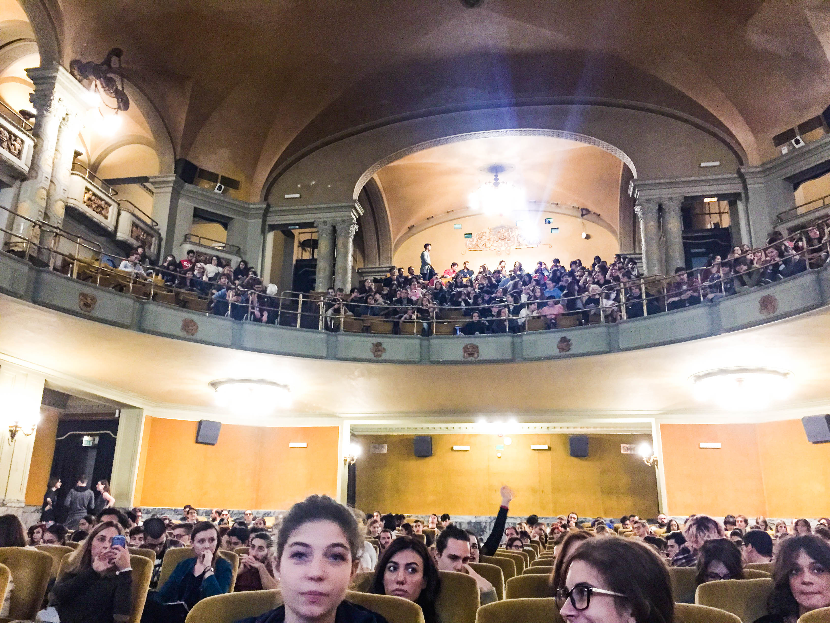 Karl's full day workshop to students of Nemo Academy of Digital Arts at The Cinema Teatro Odeon in Florence, Italy