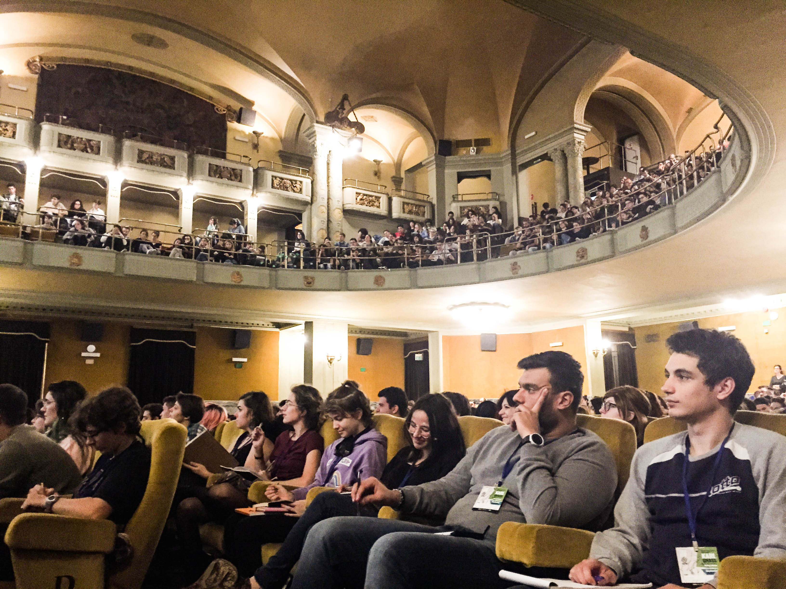 Karl's full day workshop to students of Nemo Academy of Digital Arts at The Cinema Teatro Odeon in Florence, Italy