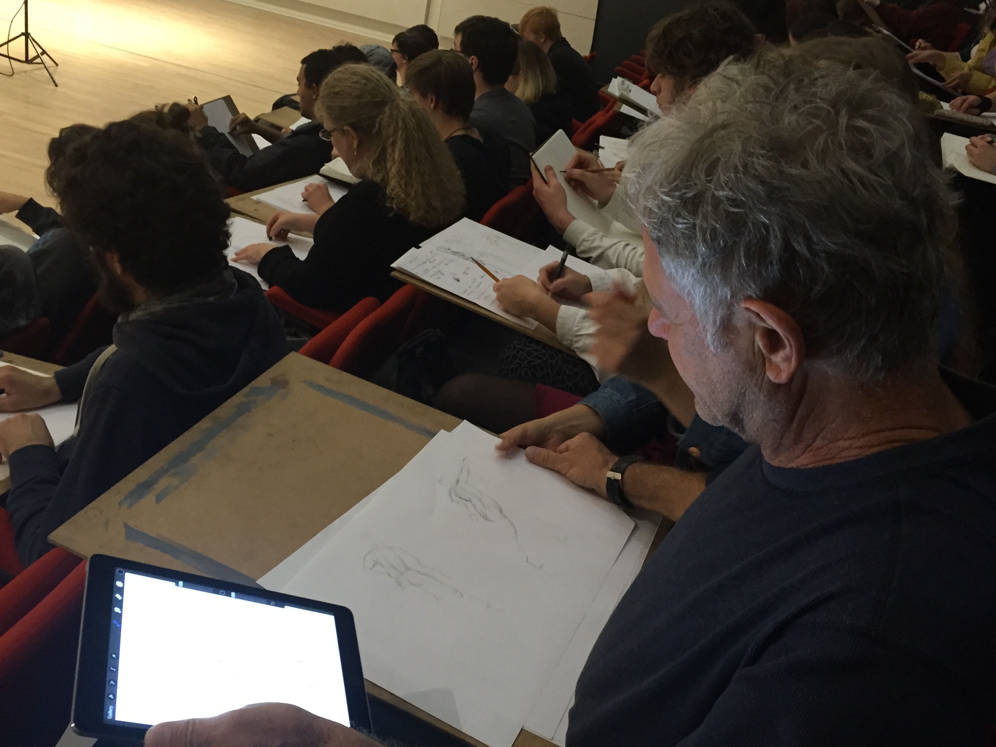 Karl's full day workshop to animation students at The Animation Workshop in Viborg, Denmark