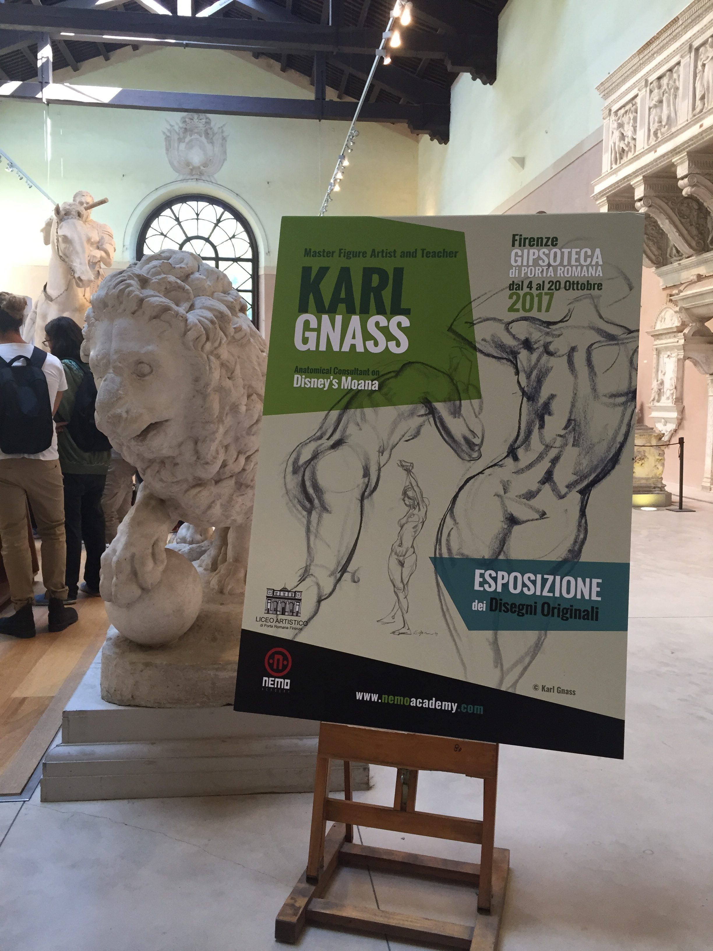 Karl's Art Exhibit at the Gipsoteca dell'Istituto d'Arte di Firenze Museum - Florence, Italy