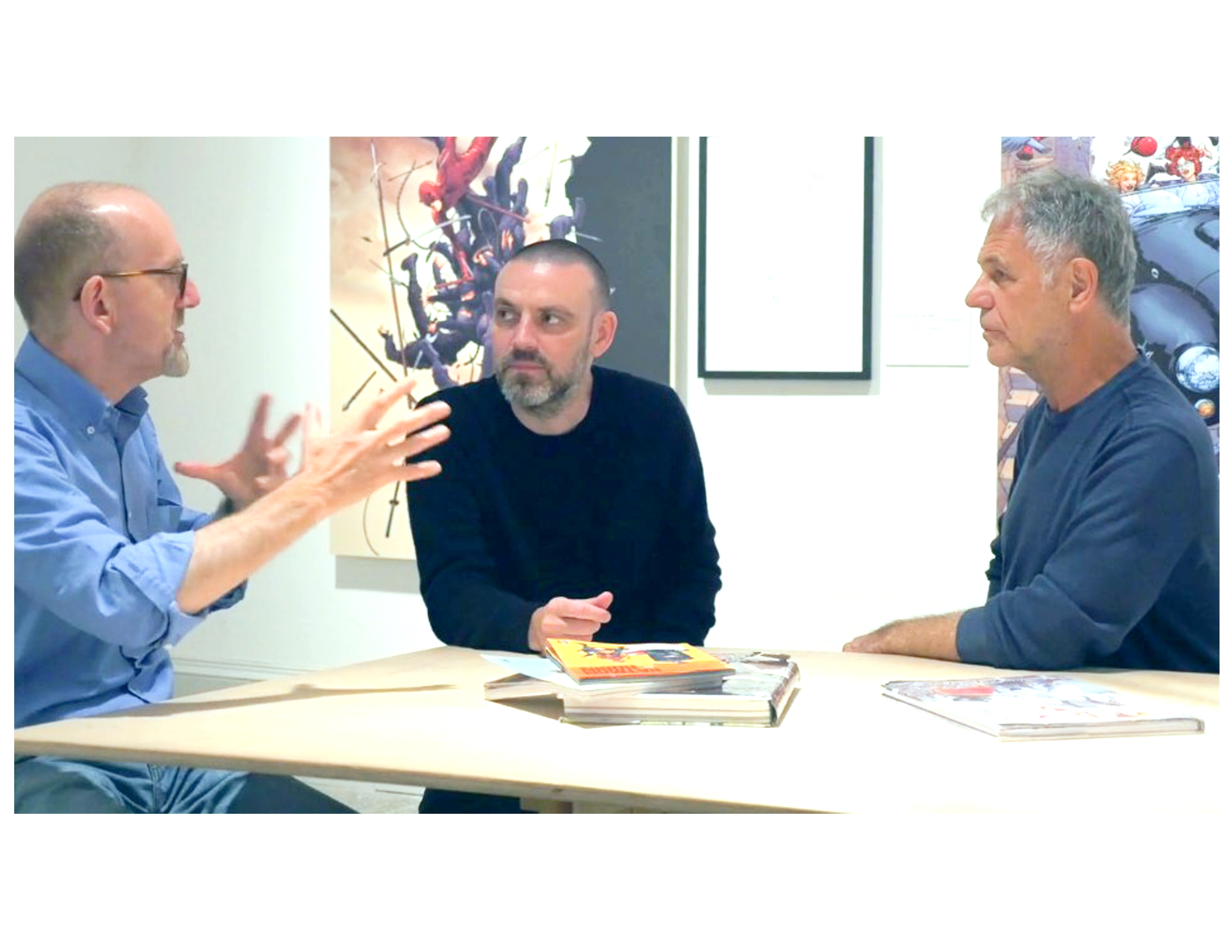 Frank Quitely Meets Karl Gnass Interview at the Kelvingrove Art Center in Glasgow, Scotland