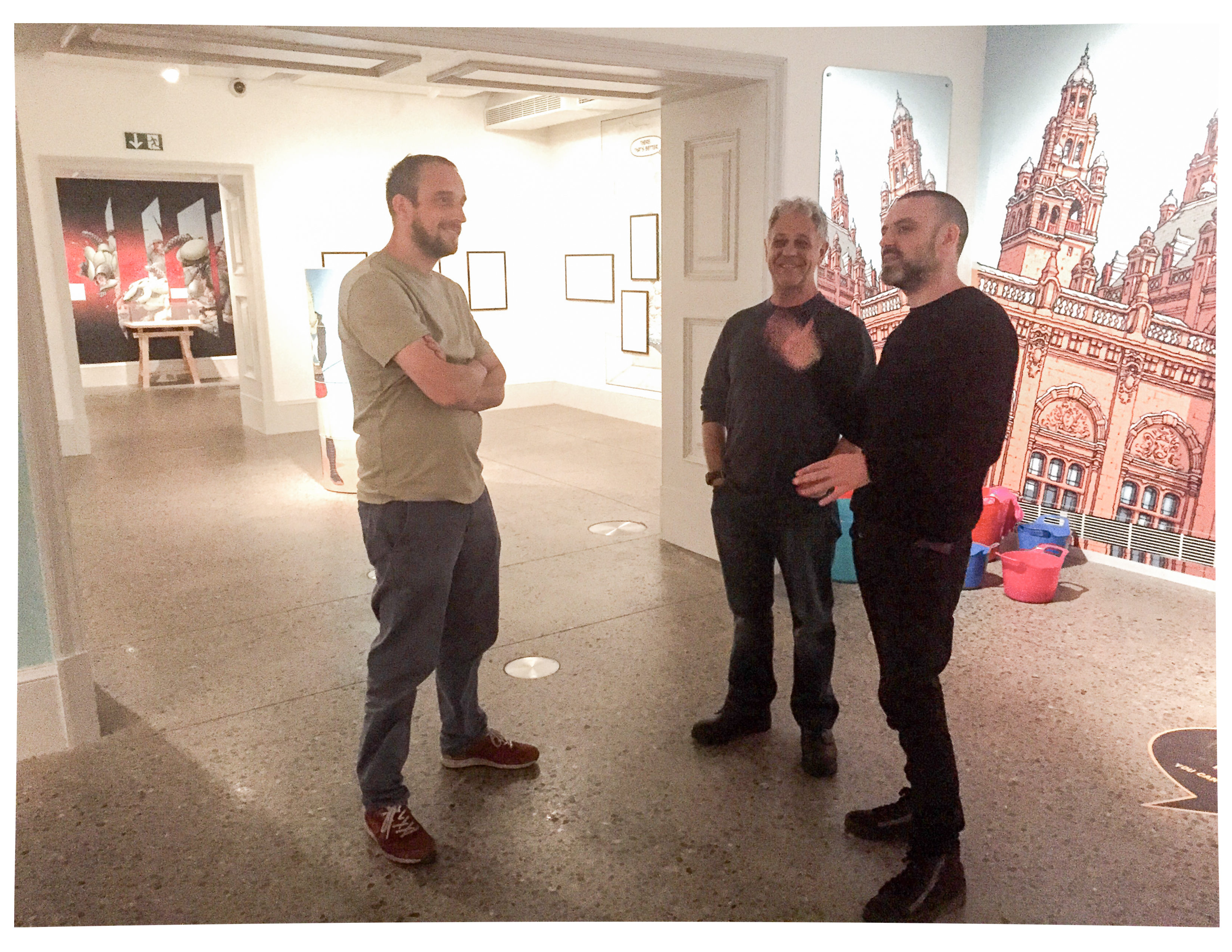 Frank Quitely Meets Karl Gnass Interview at the Kelvingrove Art Center in Glasgow, Scotland