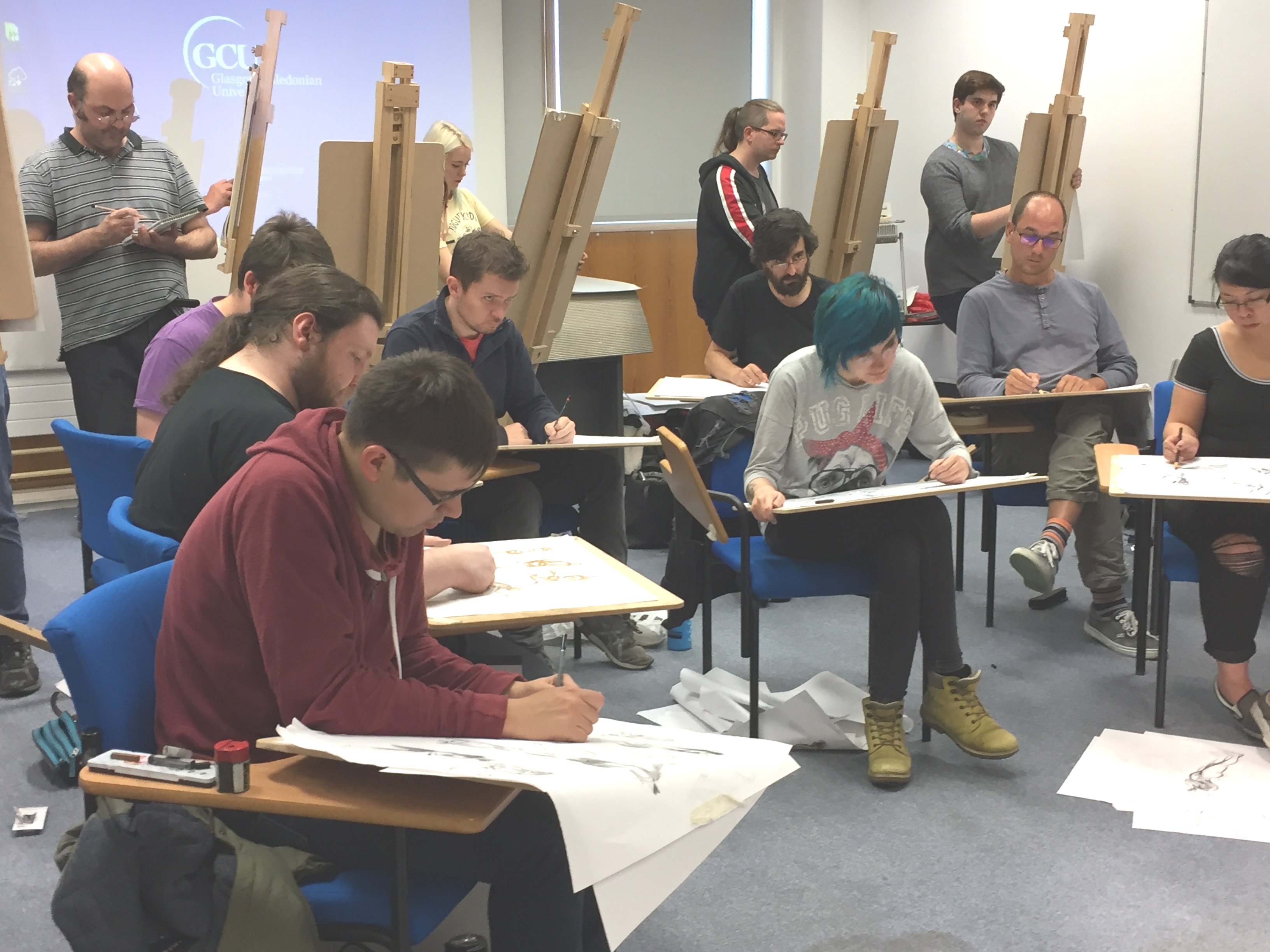 Karl's workshop at Glasgow Caledonian University - Glasgow Scotland